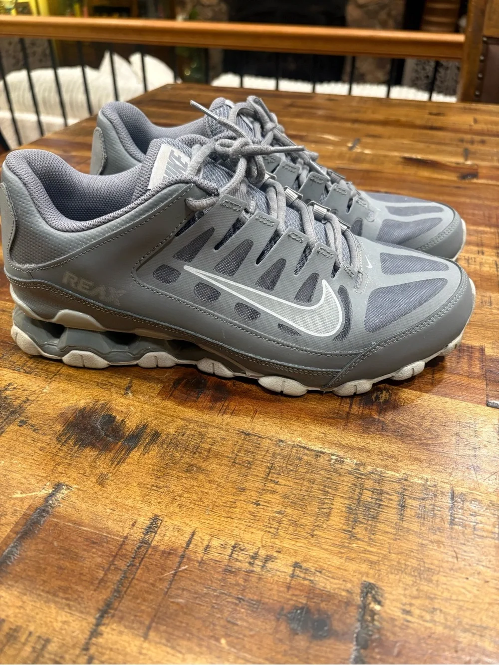 Nike Men’s Grey Reax 8 TR Running Shoes